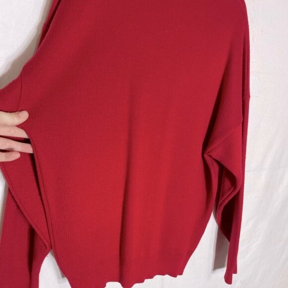 Vintage Moores Red Mr. Rogers Style Dad Grandpa Button Up Cardigan XL - Picture 10 of 11